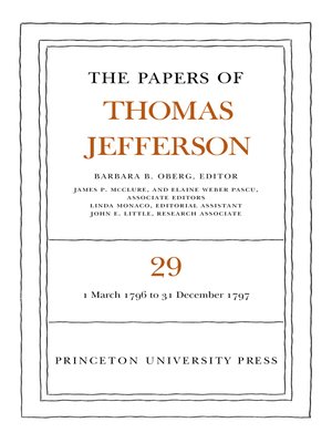 cover image of The Papers of Thomas Jefferson, Volume 29